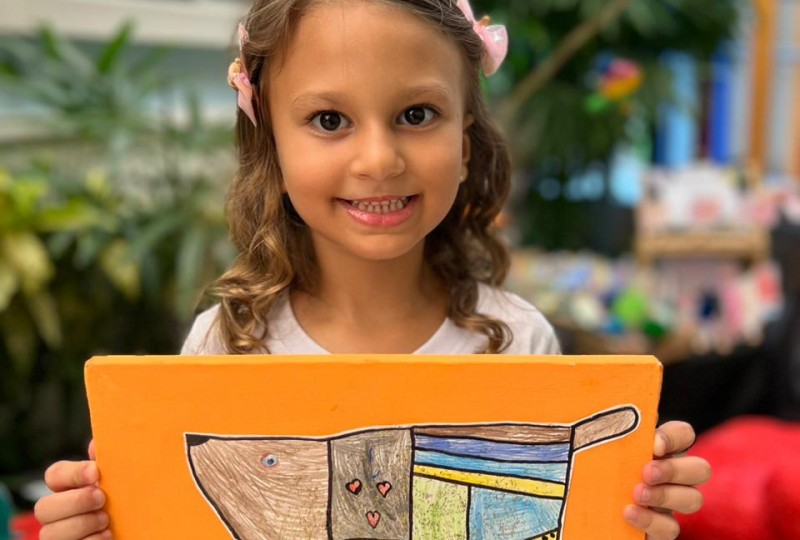 Exposição de Arte do artista Gustavo Rosa no Infantil