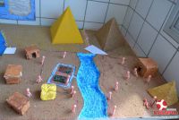 Exposição sobre o Egito com os alunos do 6º ANO 