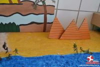 Exposição sobre o Egito com os alunos do 6º ANO 