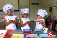 Pequenos Chefs do Maternal B participaram das Oficinas de Páscoa