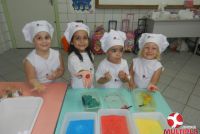 Pequenos Chefs do Maternal B participaram das Oficinas de Páscoa