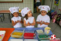 Pequenos Chefs do Maternal B participaram das Oficinas de Páscoa