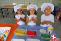 Pequenos Chefs do Maternal B participaram das Oficinas de Páscoa