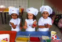 Pequenos Chefs do Maternal B participaram das Oficinas de Páscoa