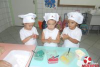 Pequenos Chefs do Maternal A aprenderam Receita de Páscoa