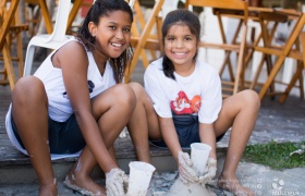 Alunos dos 4º ANOS fazem vulcão