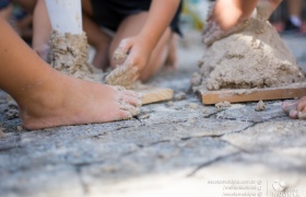 Alunos dos 4º ANOS fazem vulcão