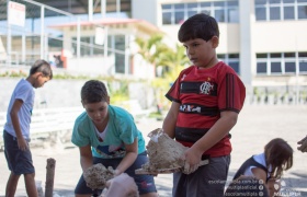 Alunos dos 4º ANOS fazem vulcão