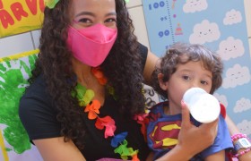 A Semana da Criança está sendo comemorado com muita alegria.