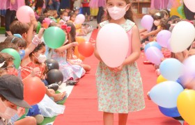 A Semana da Criança está sendo comemorado com muita alegria.