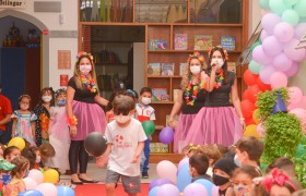 A Semana da Criança está sendo comemorado com muita alegria.