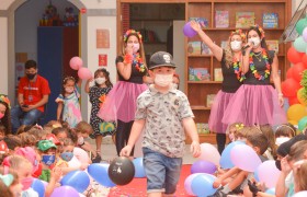 A Semana da Criança está sendo comemorado com muita alegria.