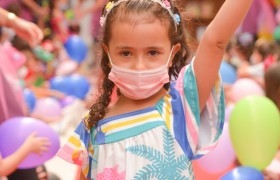 A Semana da Criança está sendo comemorado com muita alegria.