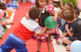 A Semana da Criança está sendo comemorado com muita alegria.