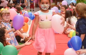 A Semana da Criança está sendo comemorado com muita alegria.