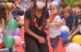 A Semana da Criança está sendo comemorado com muita alegria.